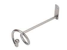 Paar Swag Halter gedreht Metall Stoff Gardine Schal Vorhang Voile Netz Halterlose