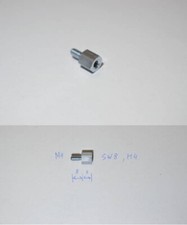 10x Abstandsbolzen / Distanzhalter, innen/außen, Stahl verzinkt, M4, 8mm, SW8