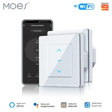 MOES WLAN Smart Rolladenschalter Jalousieschalter Zeitschaltuhr Alexa/Google App