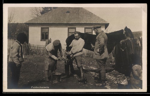 Ansichtskarte feldschmiede - ansichtskarte,
