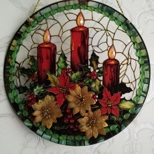 ein liebevoll gestaltetes FENSTERBILD  ++  WEIHNACHTEN  ++  von Beiden Seiten  2