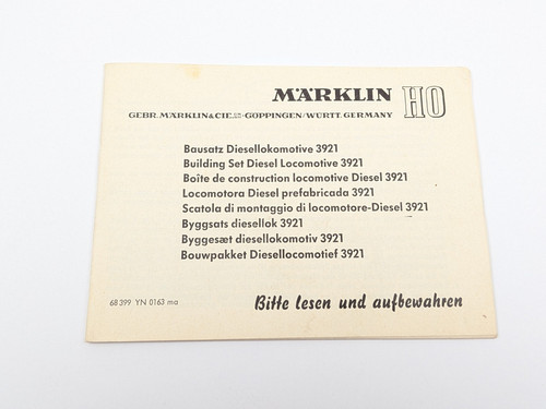 Märklin 3921 0163 - märklin, yn