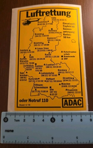 Adac luftrettung aufkleber - adac, *