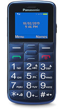 Panasonic – KX-TU110EXC Seniorenhandy mit SOS-Taste, große Tasten, blau, kompakt
