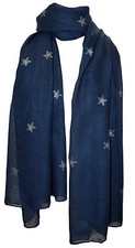 XXL Schal Sterne mit Glitzer