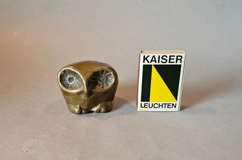 Vintage bronze eule figur owl - eule,