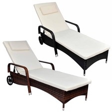 Polyrattan sonnenliege - polyrattan,