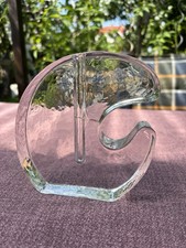 Glasvase Vase August Walther & Sohne AG - Schweres Solfleur-Design von Pukeberg