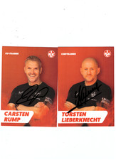 2 Autogrammkarten von 1.FC