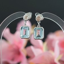 Turmalin Aquamarin Ohrringe in