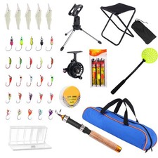 42 Teile Eis Angelrute Rolle