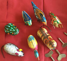 Blechspielzeug Funktion Frosch Ente Vögel Maus Katze Huhn 7 Tiere 6 Schlüssel