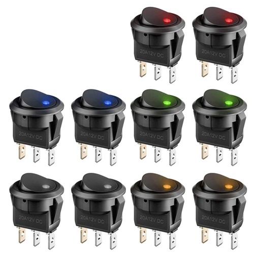 Stück led wippschalter 12v - 10,