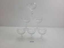 6x Sekt-Schalen DDR Glas