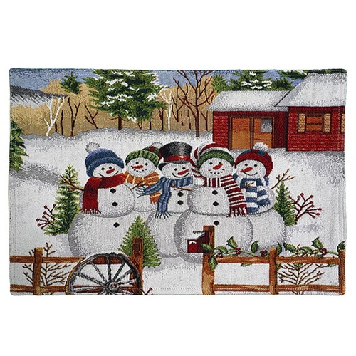 Platzdeckchen schneemann - platzdeckchen, "schneemann"