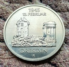 DDR 5 Mark Münze 1985 - Frauenkirche Dresden