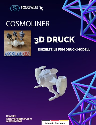 Modell cosmoliner 3d - modell+++, +++