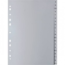 Register A-Z  A4 PP Buchstabenregister Ordner-Register 20-tlg. ABC Plastik