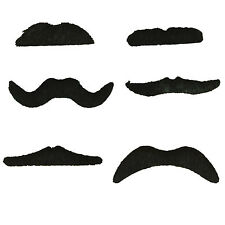 6er Set Bärte SCHWARZ