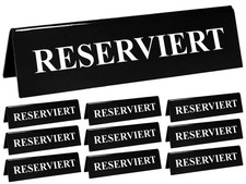 10x Tischaufsteller Reserviert