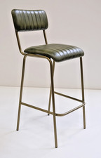 Barhocker LEO grün Leder