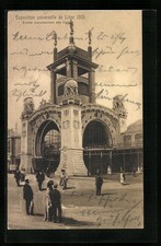 AK Liége, Exposition Universelle 1905, Entrée monumentale des Halls 1905 