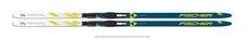 Fischer SUMMIT CROWN YELLOW EF Mounted Langlaufski Einsteiger blau