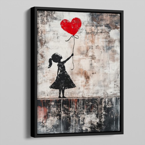 Mädchen mit luftballon - mit,