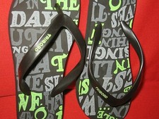 Jungen Sommer Latschen Gr. 33/34 Schuhe "Tribord" grün/schwarz/grau NEU ohne E. 