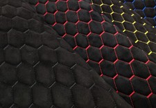 AUTOSTOFFE SUEDE MICROFASER  STEPPSTOFF/ DIAMOND DESIGN Gesteppt  Polsterstoff