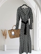 Calvin Klein Herbst Maxi Kleid NEU Gr L Np 99.90€ Boho Style