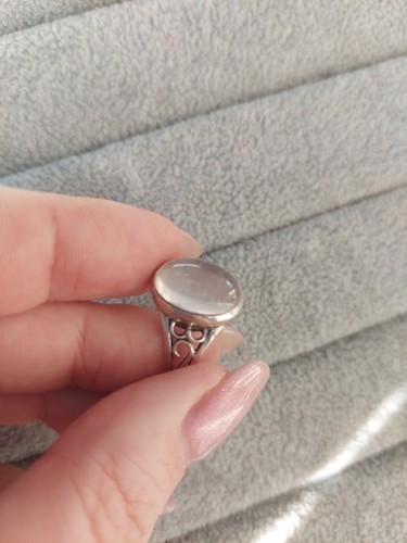 Silber ring 925 rosenquarz - ring,