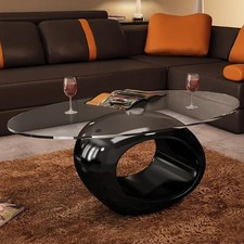 vidaXL Couchtisch mit Ovaler