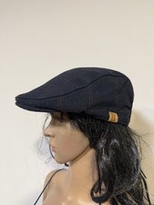 Flatcap navy kariert top
