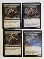 4x Mtg Core Set 2019 M19 Two-Headed Zombie NM Magic The Gathering