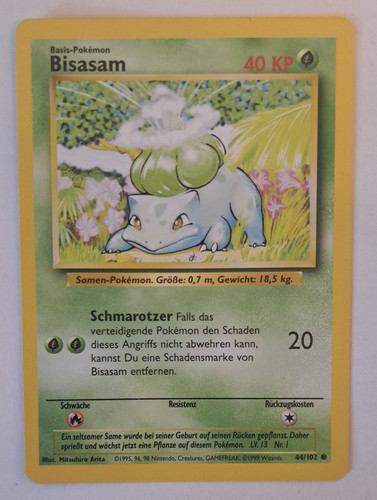 Pokémon tcg bisasam - bisasam, 44/102