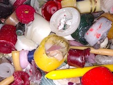 Kerzenreste Wachsreste Kerzen