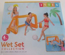 Intex aufblasbares Tor Fußball Polo 1,24x84x76cm für Pool und Garten Wasserspaß