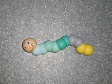 Gelenktier Biegetier Wurm Raupe aus Holz Greifling Baby Kinder Holzwurm 15 cm