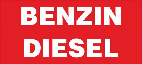 Benzin diesel aufkleber 15x5 - diesel,