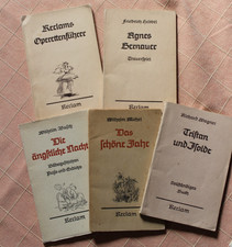 5 Reclam Hefte - 1941