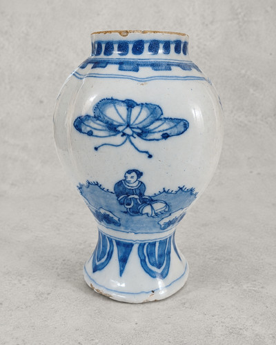 Fayence vase wohl - |,
