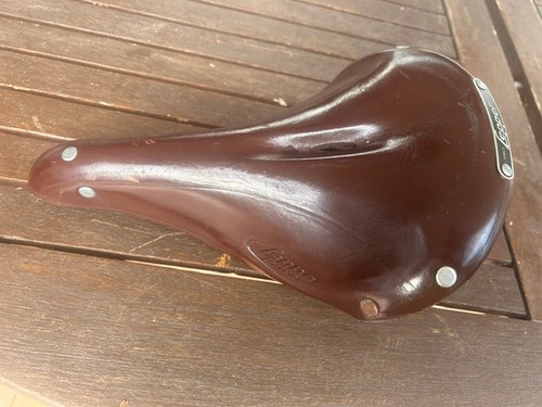 Fahrradsattel leder braun - leder,