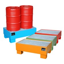 Auffangwanne / Volumen 61 l / mit Gitterrost / 290 x 800 x 500 mm