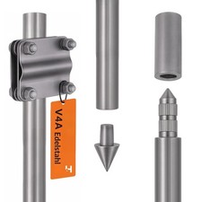 Tiefenerder NIRO V4A  Ø20mm 1,5 m -SET  Staberder aus Edelstahl - Längenauswahl