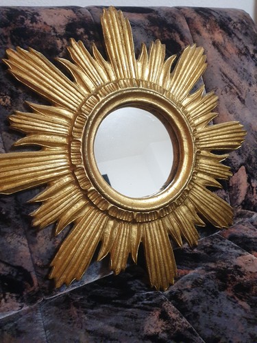 Sunburst mirror vergoldeter - sunburst,