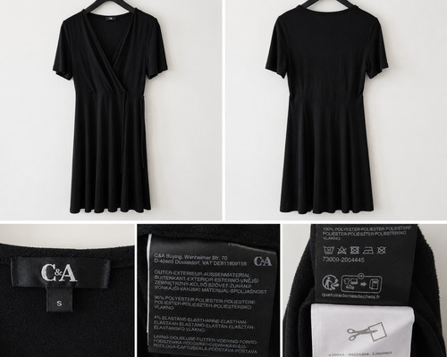Damen kleid schwarz s - damen, gr.