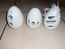 3 x Wunderschöne Porzellan Ostereier  Neu Osterdekoration