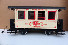 LGB 3007  weißer Personenwagen 101 Jahre SoMo LED-Licht und METALL-ACHSEN