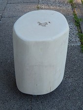 Design-Hocker aus Holz auf Rollen oder Beistelltisch Design Hocker Ahorn 2